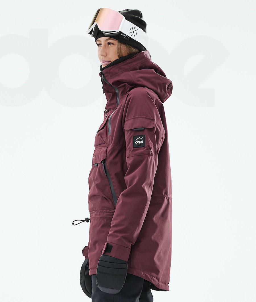 Burgundy Women's Dope Akin W 2019 Snowboard Jackets | NZ_D1058