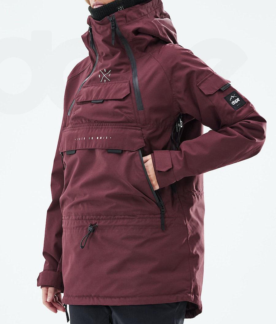 Burgundy Women's Dope Akin W 2019 Snowboard Jackets | NZ_D1058