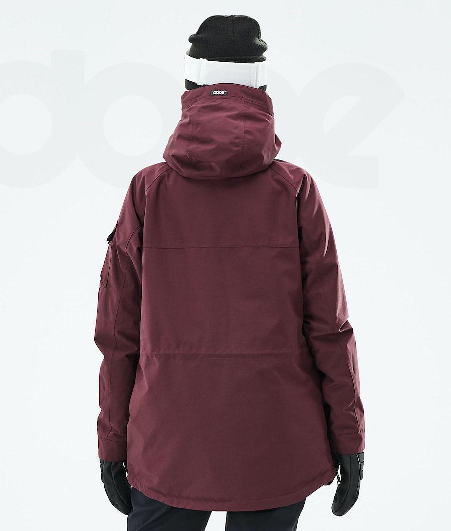 Burgundy Women's Dope Akin W 2019 Snowboard Jackets | NZ_D1058