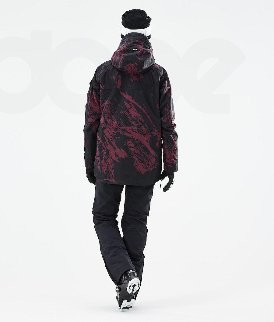 Burgundy Women's Dope Akin W 2021 Ski Jackets | NZ_D1051