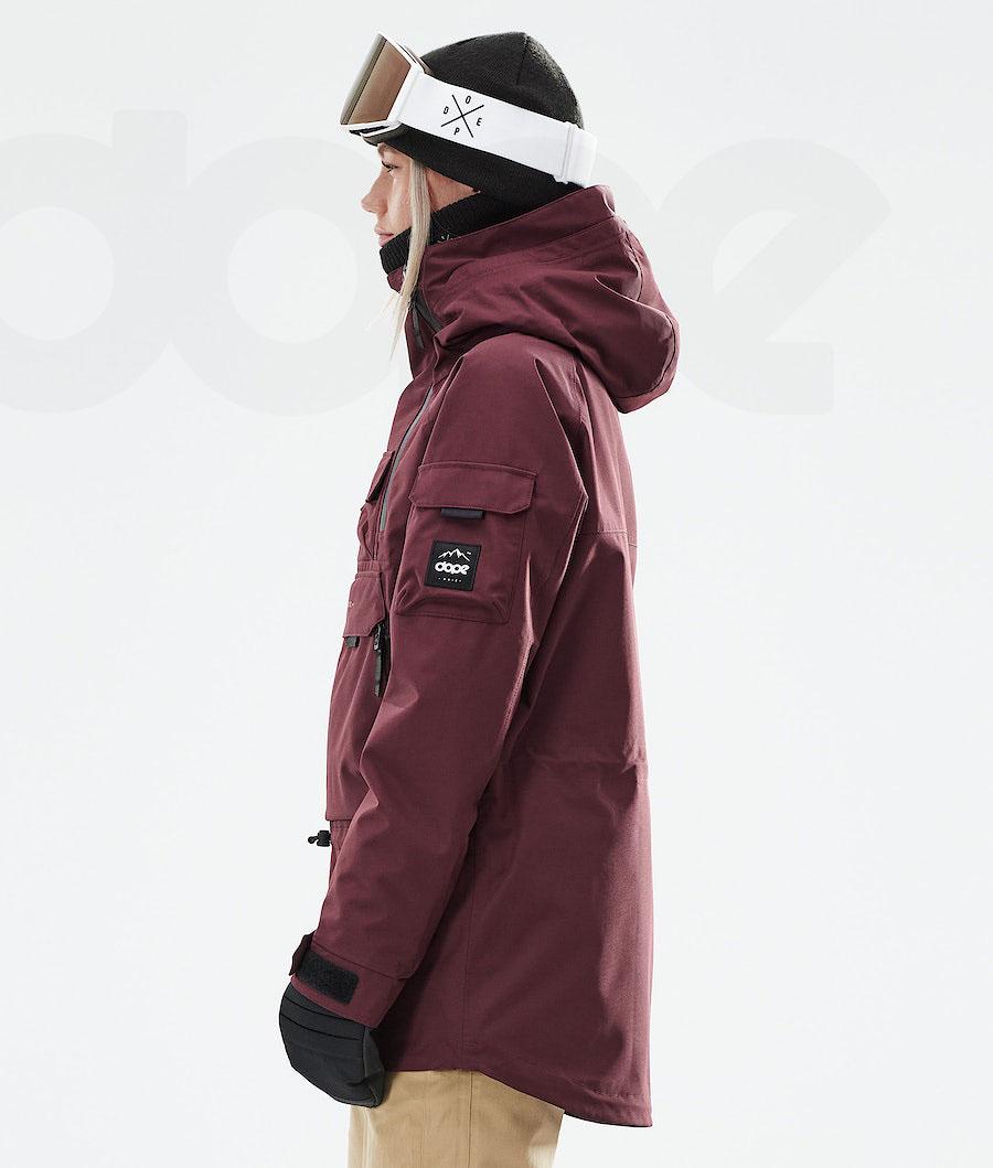 Burgundy Women's Dope Akin W 2021 Ski Jackets | NZ_D1075