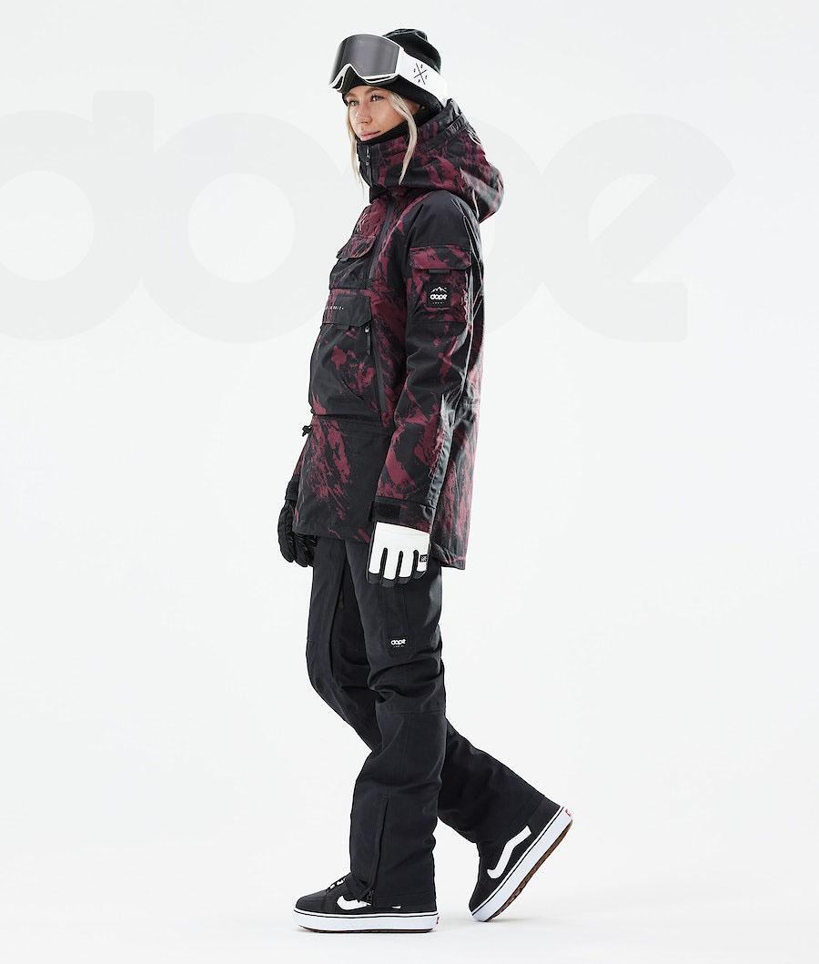 Burgundy Women's Dope Akin W 2021 Snowboard Jackets | NZ_D1829