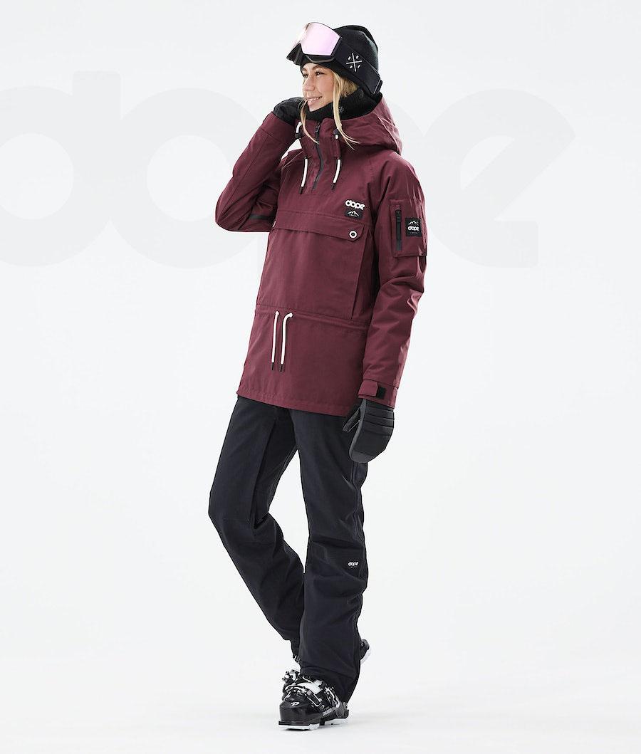 Burgundy Women's Dope Annok W 2021 Ski Jackets | NZ_D2352