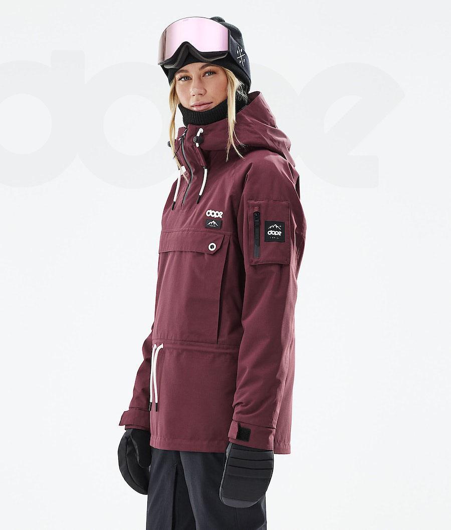 Burgundy Women's Dope Annok W 2021 Ski Jackets | NZ_D2352