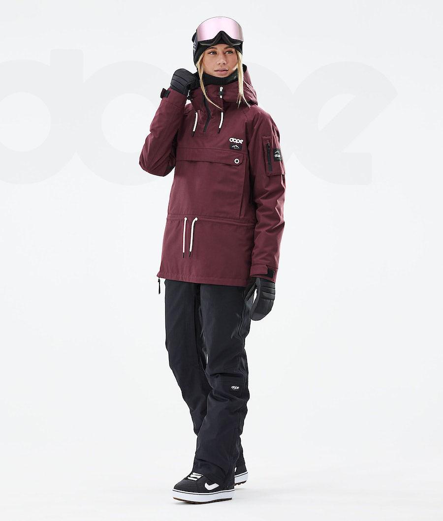 Burgundy Women's Dope Annok W 2021 Snowboard Jackets | NZ_D2412