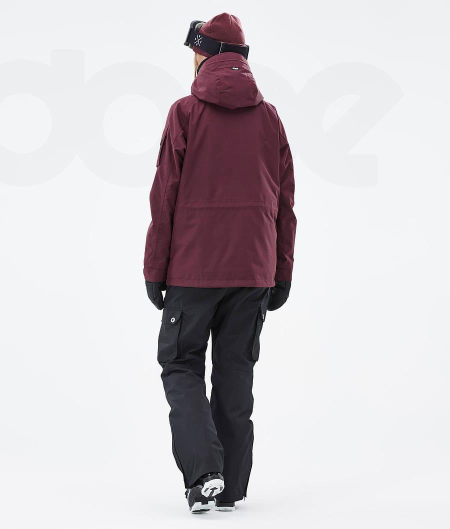 Burgundy Women's Dope Annok W Ski Jackets | NZ_D2429
