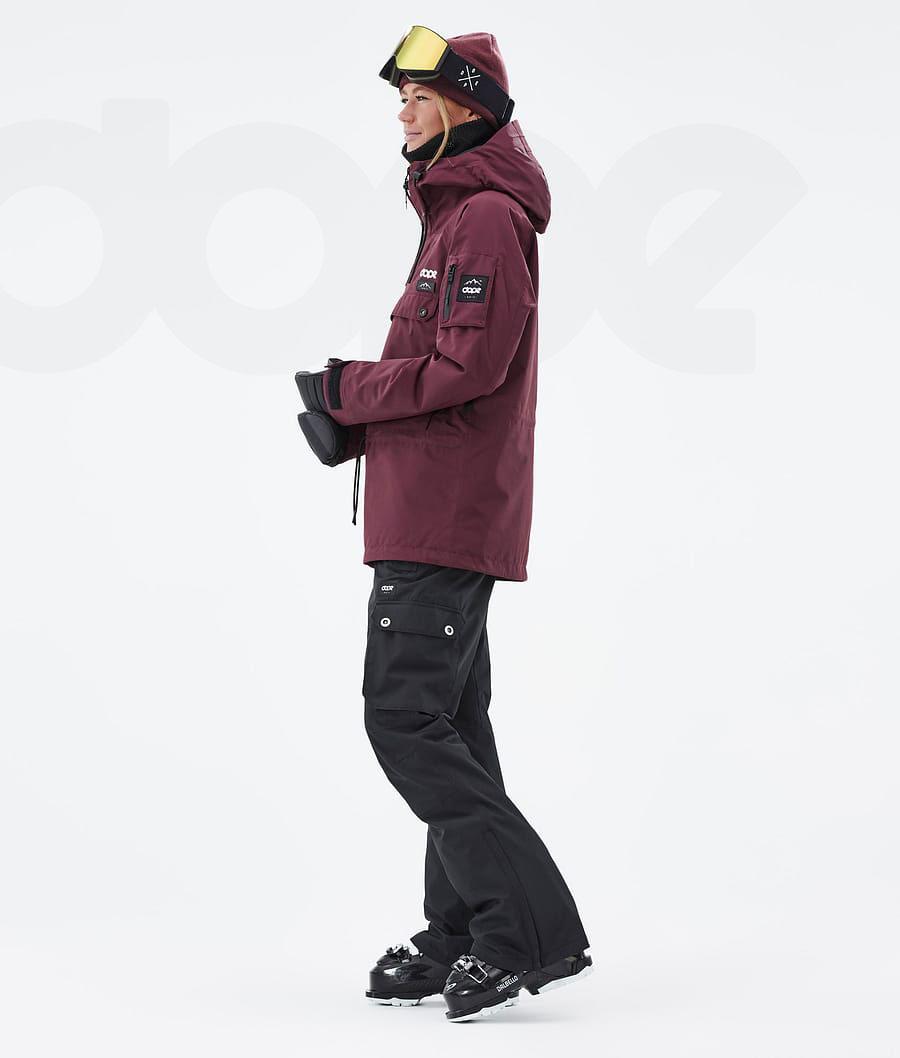 Burgundy Women's Dope Annok W Ski Jackets | NZ_D2429