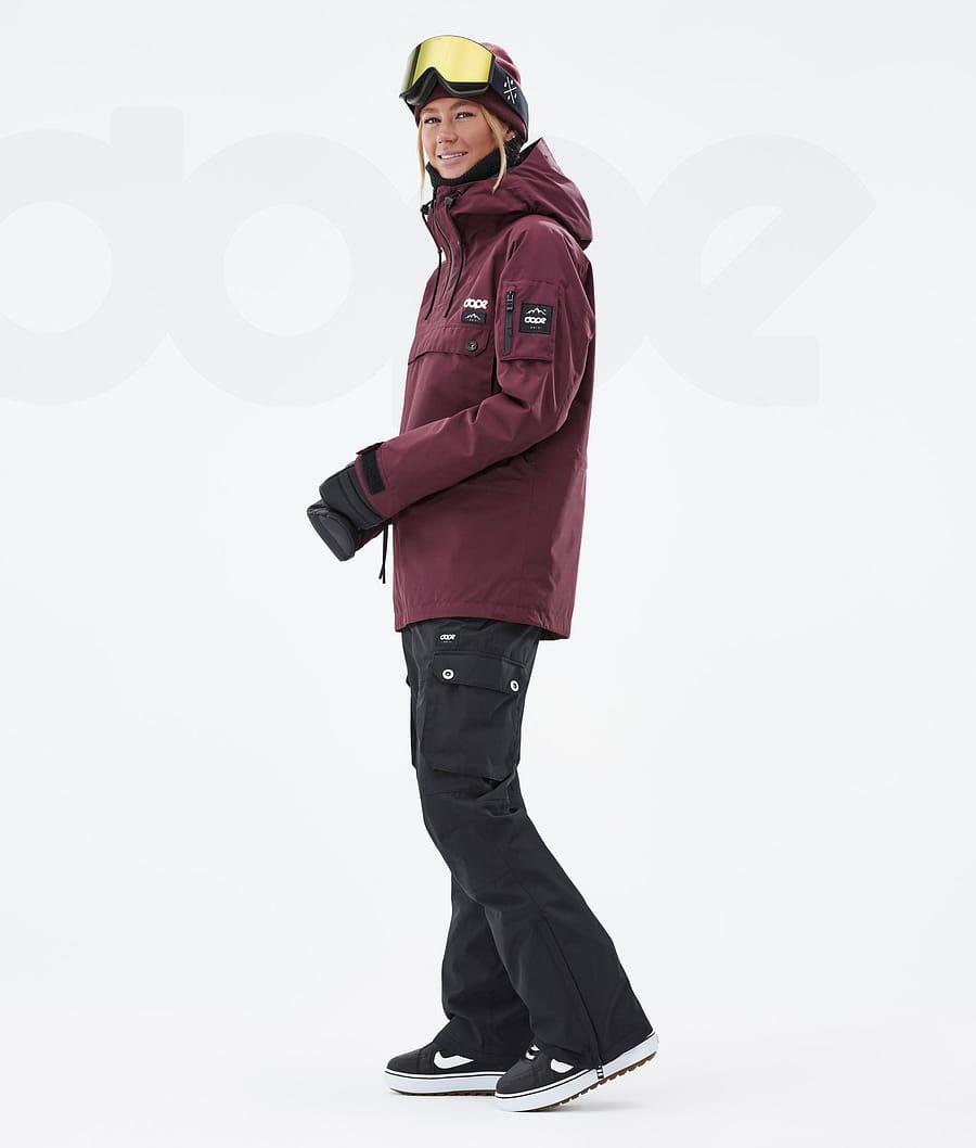 Burgundy Women's Dope Annok W Snowboard Jackets | NZ_D1904