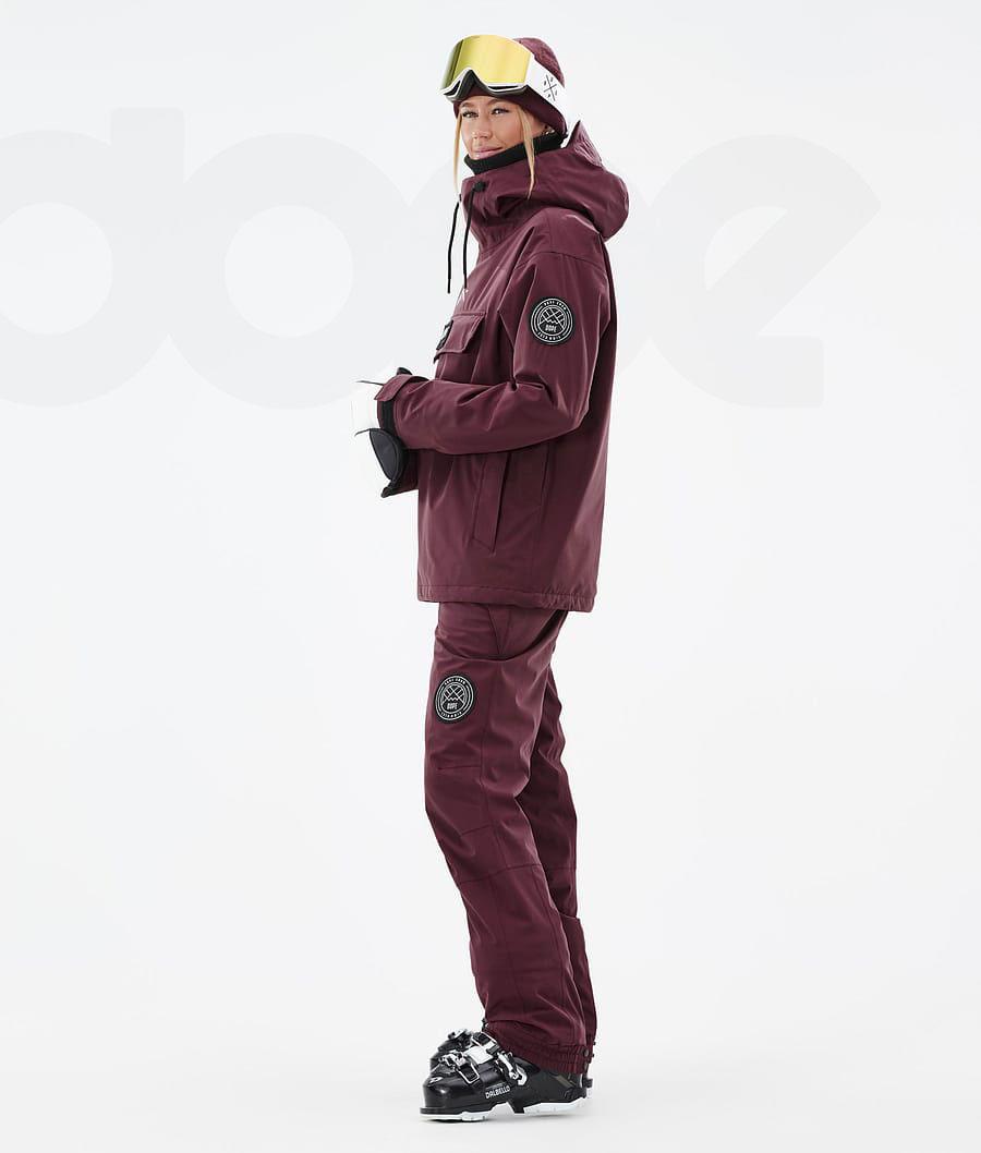 Burgundy Women's Dope Blizzard W Ski Jackets | NZ_D1671
