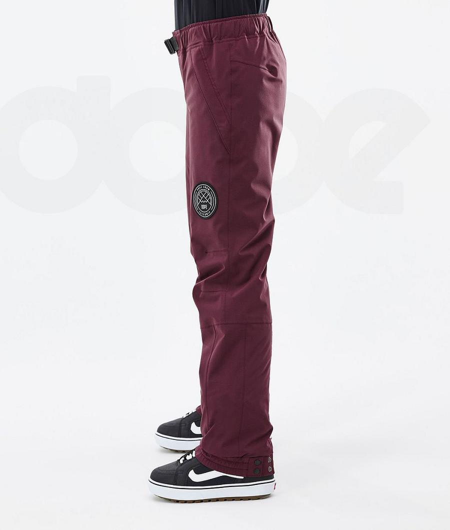 Burgundy Women's Dope Blizzard W Snowboard Pants | NZ_D1502