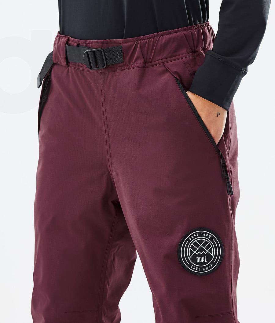 Burgundy Women's Dope Blizzard W Snowboard Pants | NZ_D1502