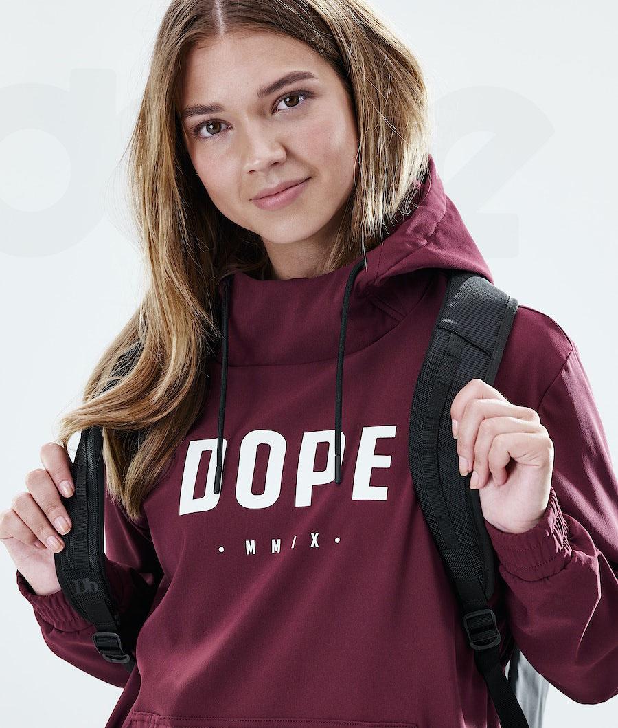 Burgundy Women's Dope Flight W Hoodies | NZ_D2003
