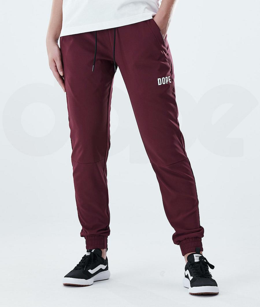 Burgundy Women\'s Dope Flight W Outdoor Pants | NZ_D1986