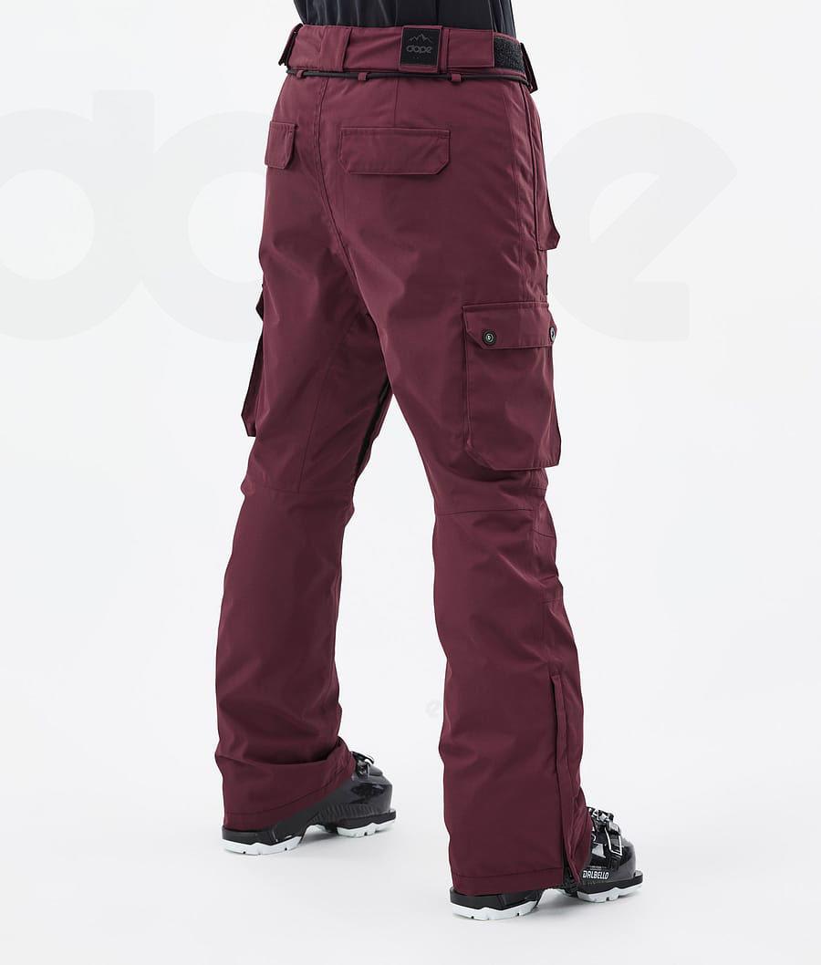 Burgundy Women's Dope Iconic W Ski Pants | NZ_D2532