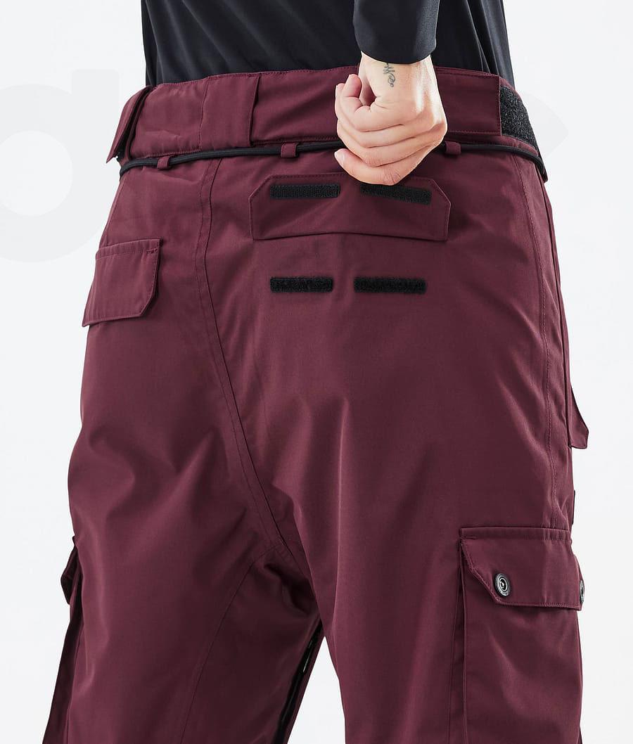 Burgundy Women's Dope Iconic W Snowboard Pants | NZ_D2415