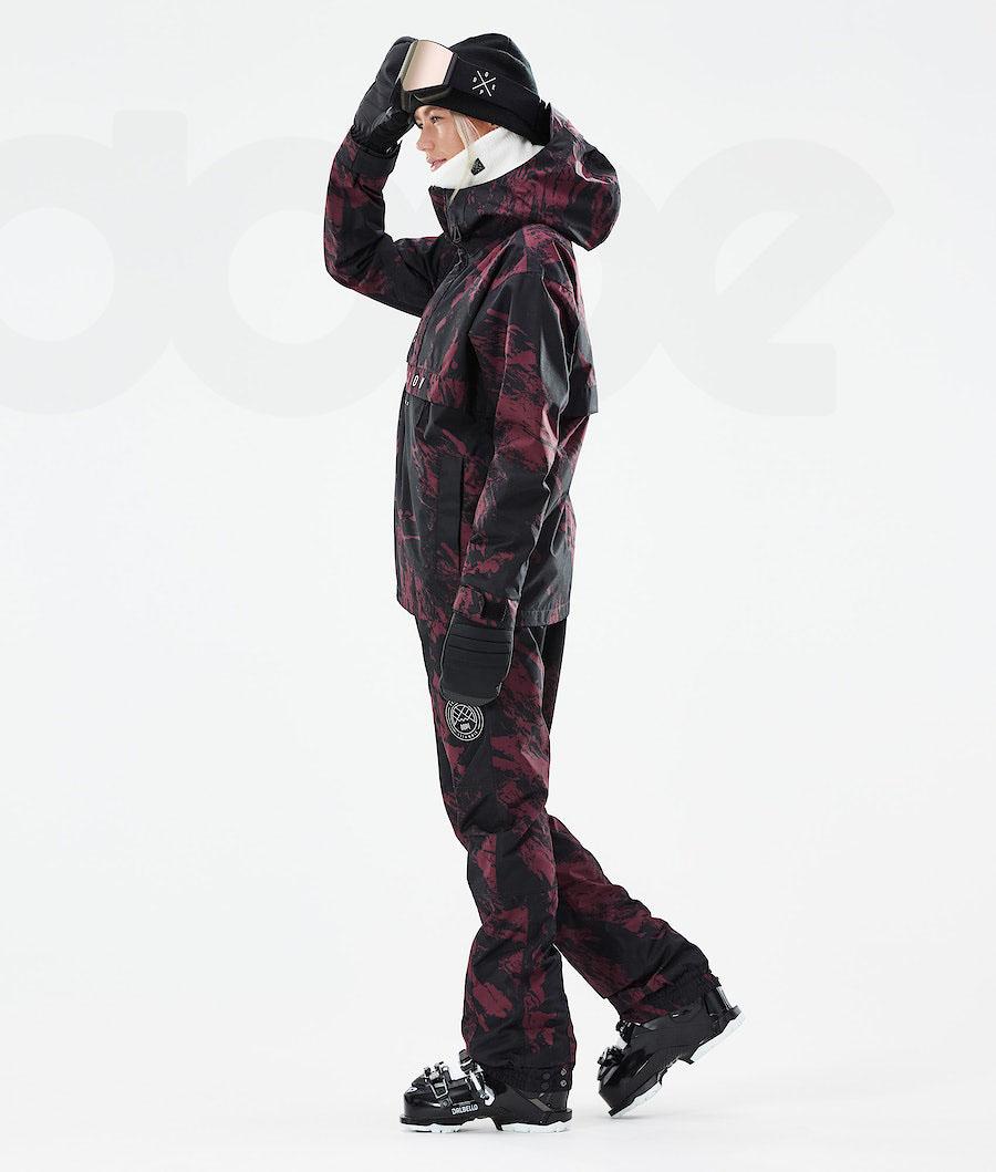Burgundy Women's Dope Legacy W 2021 Ski Jackets | NZ_D1443