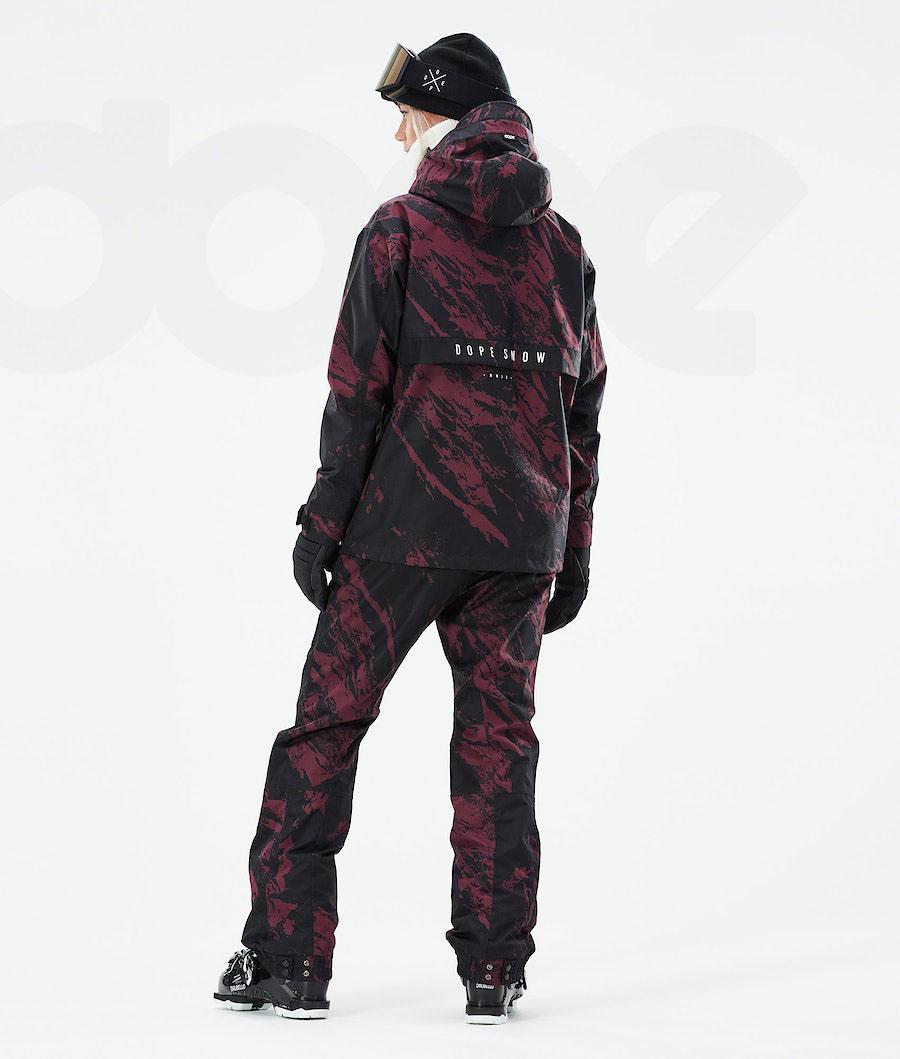Burgundy Women's Dope Legacy W 2021 Ski Jackets | NZ_D1443