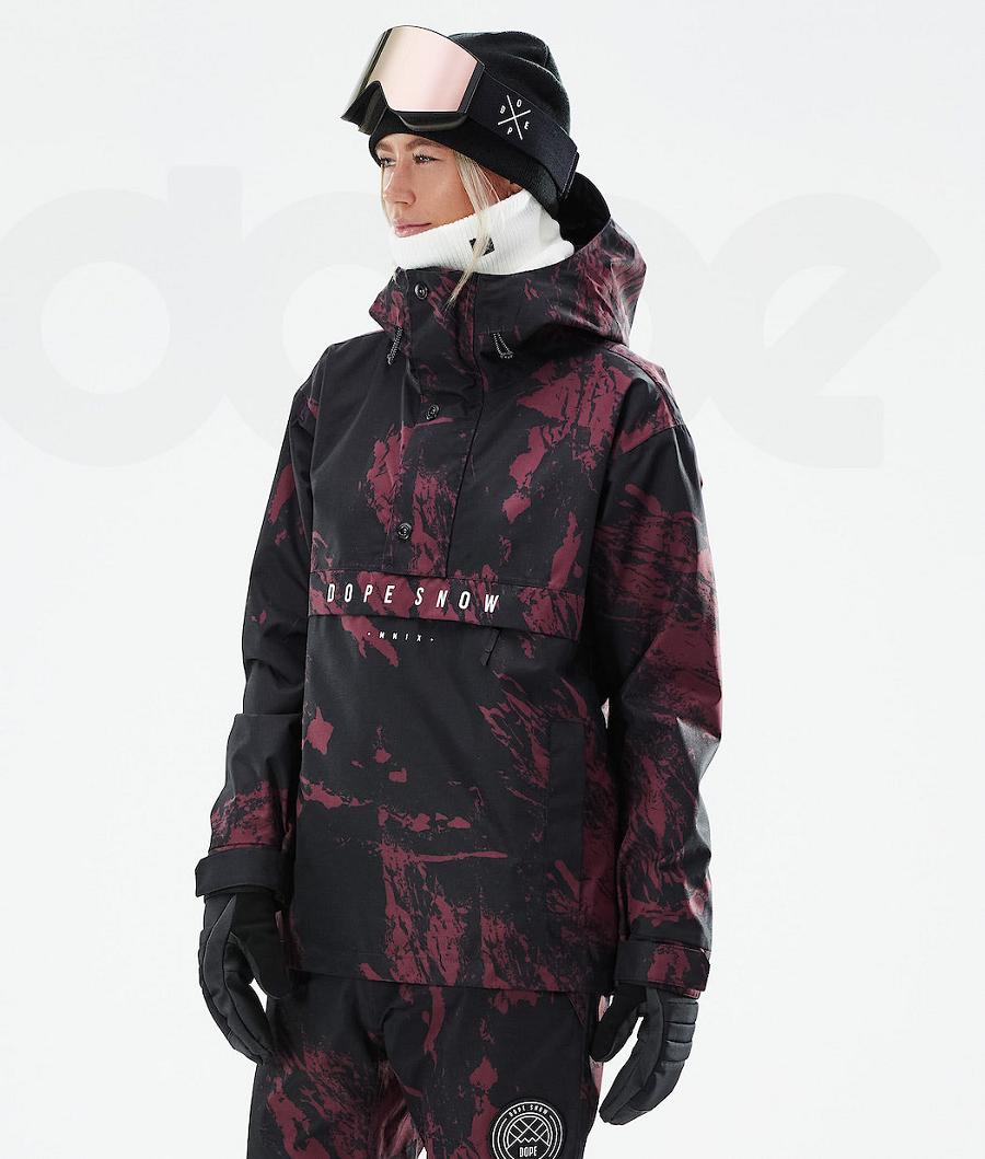 Burgundy Women\'s Dope Legacy W 2021 Ski Jackets | NZ_D1443
