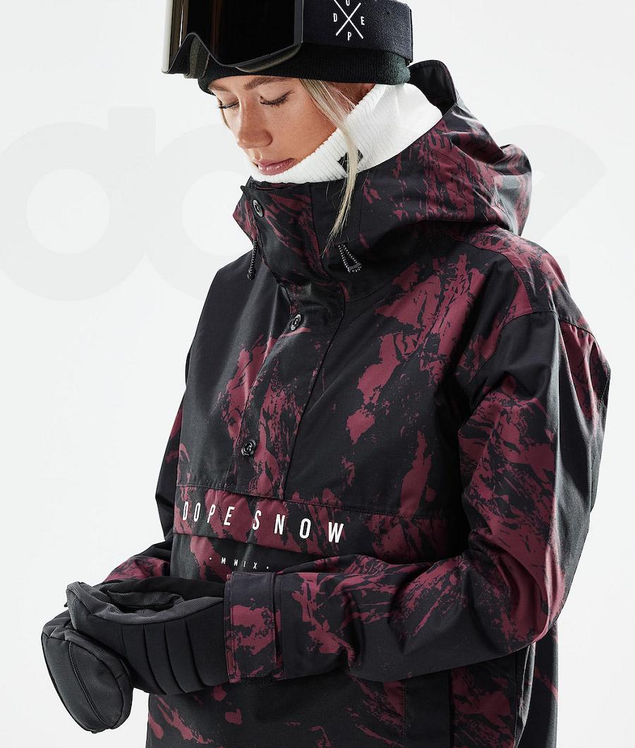 Burgundy Women's Dope Legacy W 2021 Snowboard Jackets | NZ_D1592