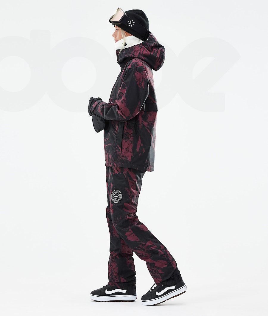 Burgundy Women's Dope Legacy W 2021 Snowboard Jackets | NZ_D1592
