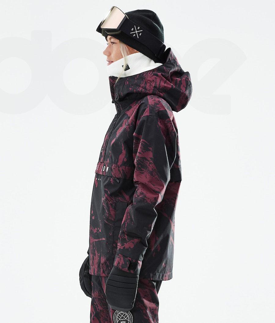 Burgundy Women's Dope Legacy W 2021 Snowboard Jackets | NZ_D1592
