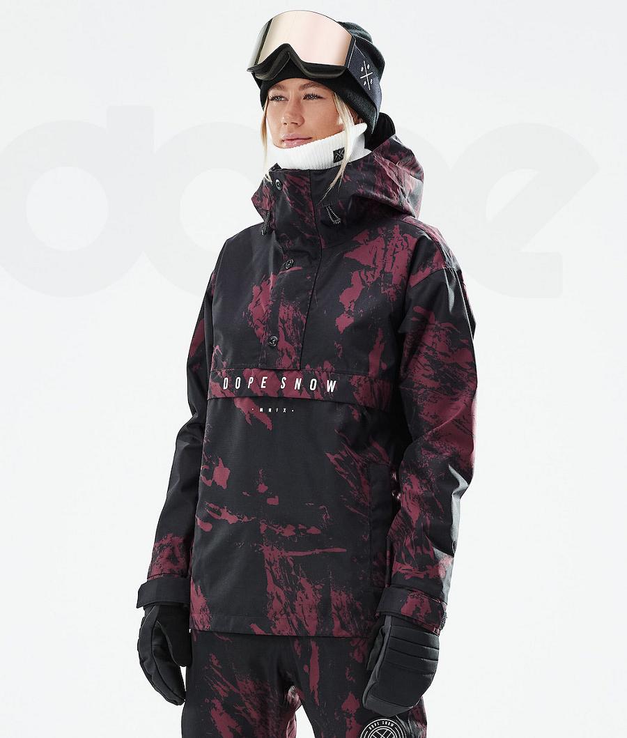 Burgundy Women\'s Dope Legacy W 2021 Snowboard Jackets | NZ_D1592
