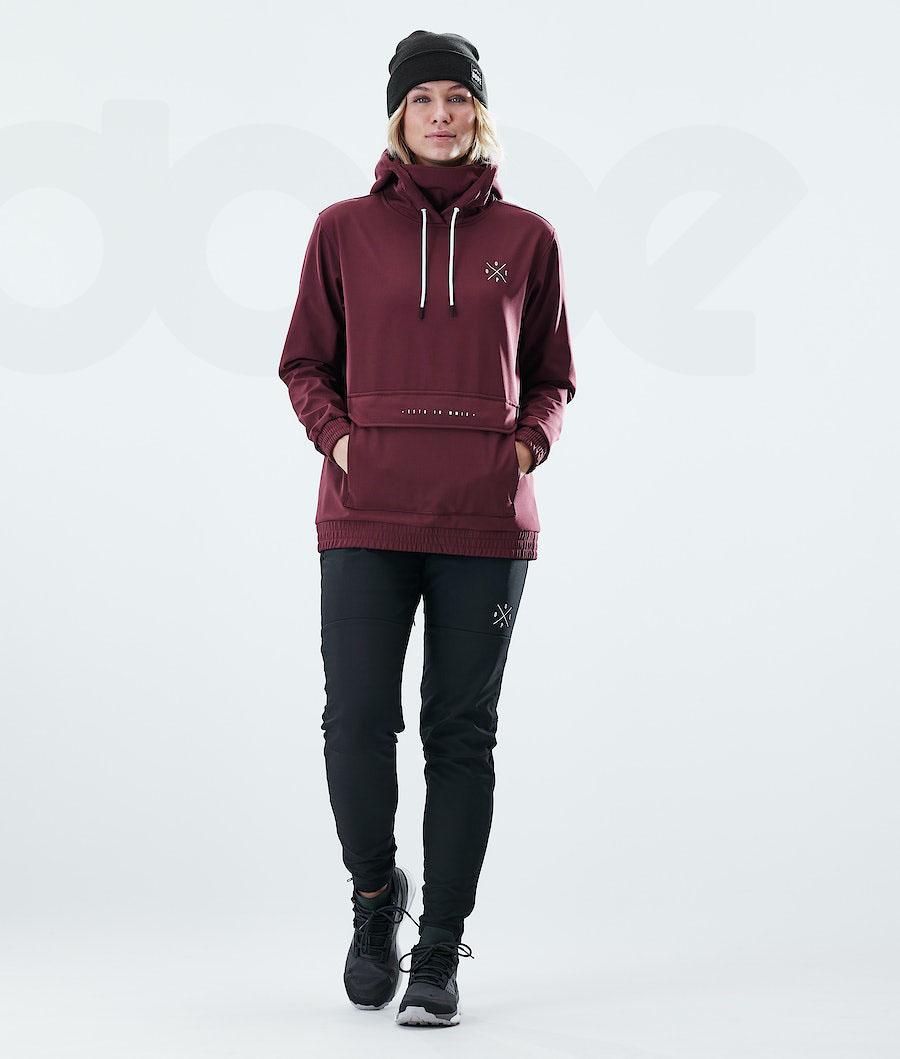 Burgundy Women's Dope Nomad W Outdoor Jackets | NZ_D2008