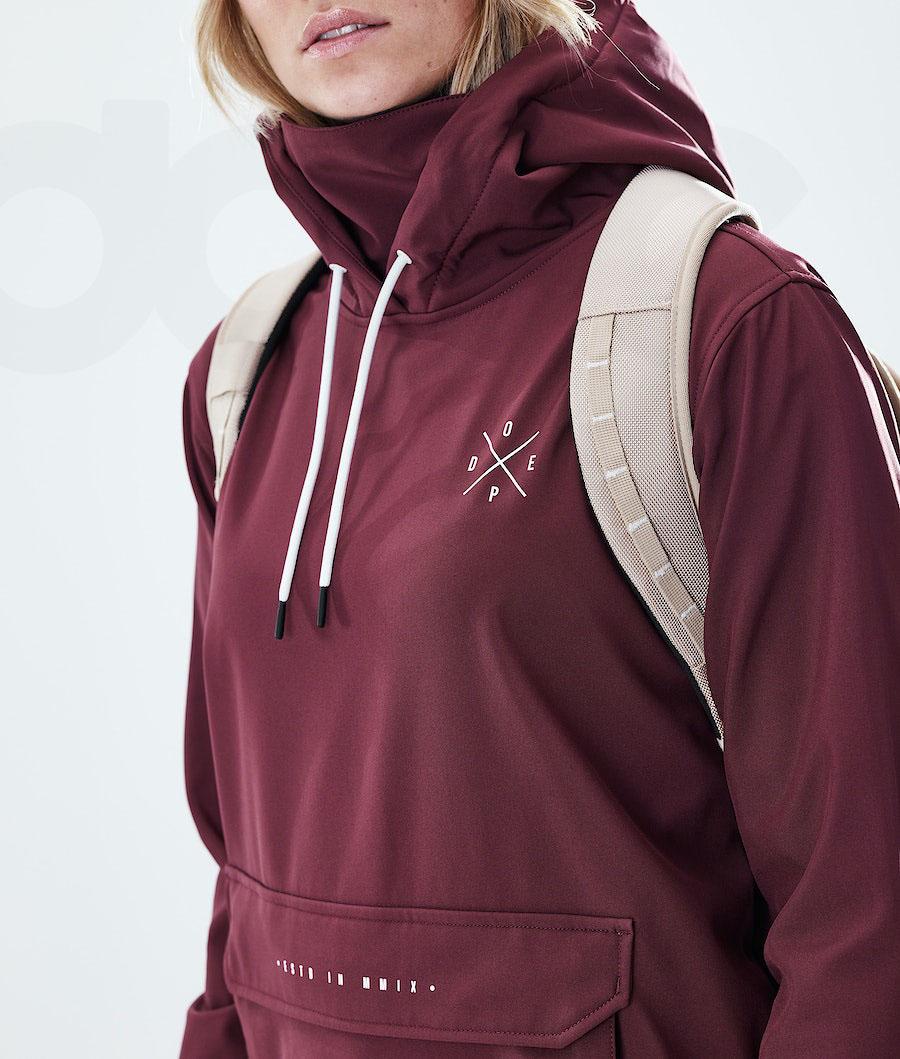 Burgundy Women's Dope Nomad W Outdoor Jackets | NZ_D2008
