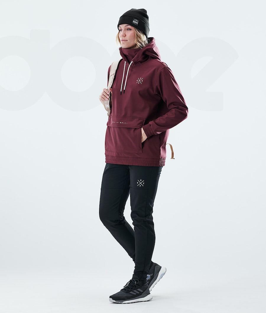 Burgundy Women's Dope Nomad W Outdoor Jackets | NZ_D2008