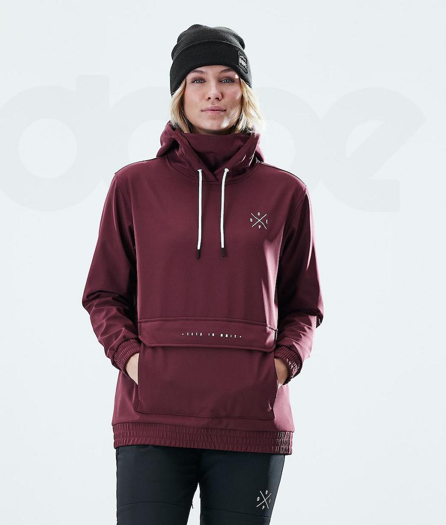 Burgundy Women\'s Dope Nomad W Outdoor Jackets | NZ_D2008