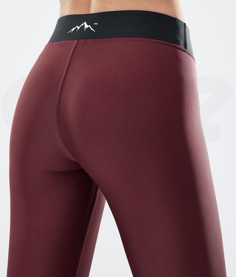 Burgundy Women's Dope Razor Leggings | NZ_D1105