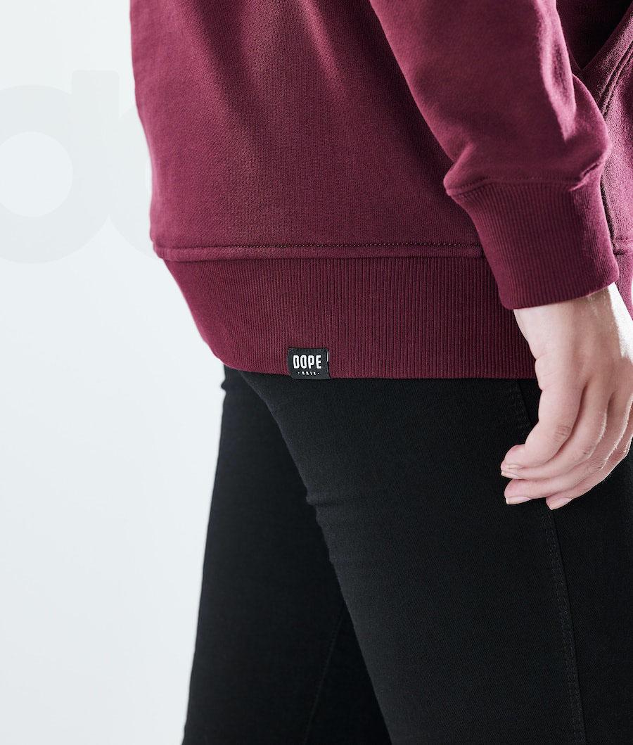 Burgundy Women's Dope Regular Hoodies | NZ_D1608