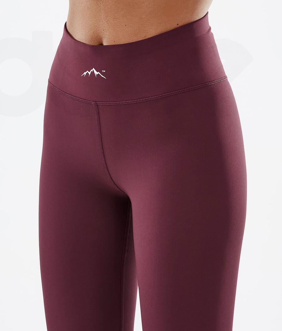 Burgundy Women's Dope Snuggle W Base Layer Pants | NZ_D2325