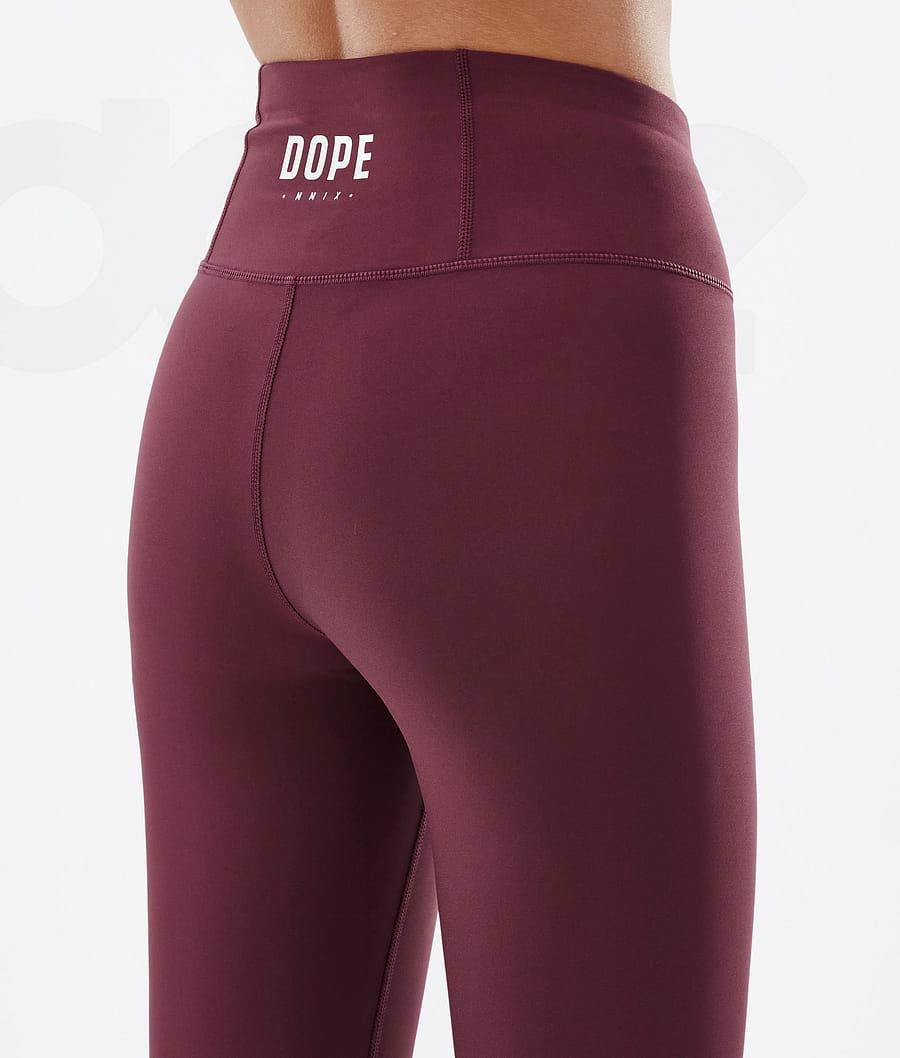 Burgundy Women's Dope Snuggle W Base Layer Pants | NZ_D2325
