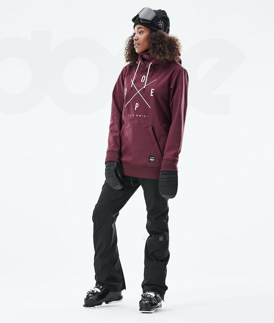 Burgundy Women's Dope Yeti W 10k Ski Jackets | NZ_D1561
