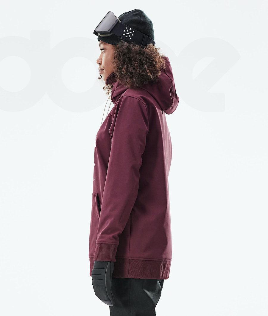 Burgundy Women's Dope Yeti W 10k Snowboard Jackets | NZ_D2263