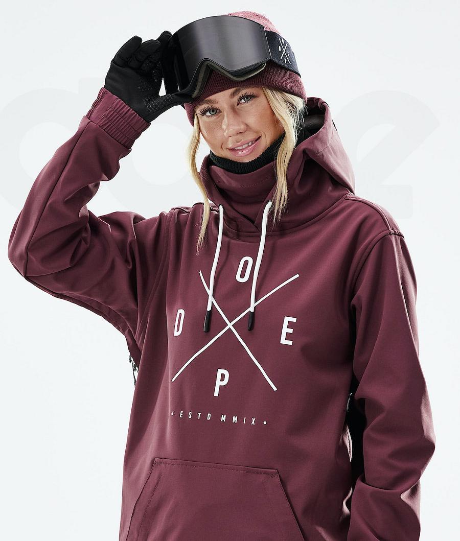 Burgundy Women's Dope Yeti W 2021 Snowboard Jackets | NZ_D1122
