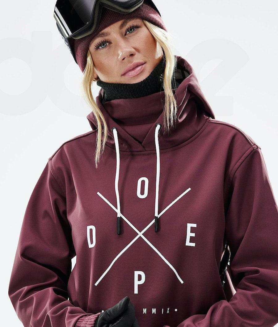 Burgundy Women's Dope Yeti W 2021 Snowboard Jackets | NZ_D1122