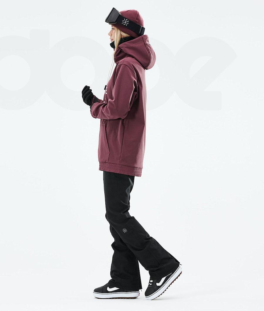 Burgundy Women's Dope Yeti W 2021 Snowboard Jackets | NZ_D1122