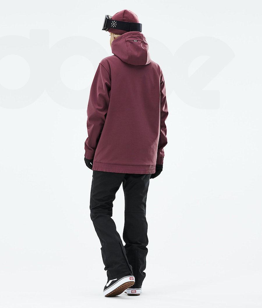 Burgundy Women's Dope Yeti W 2021 Snowboard Jackets | NZ_D1122