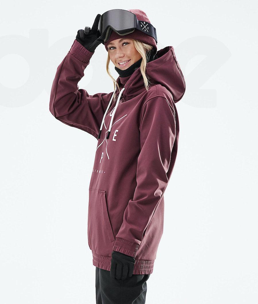 Burgundy Women's Dope Yeti W 2021 Snowboard Jackets | NZ_D1122