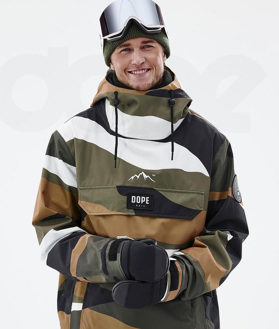 Camo Men's Dope Blizzard Snowboard Jackets | NZ_D2351