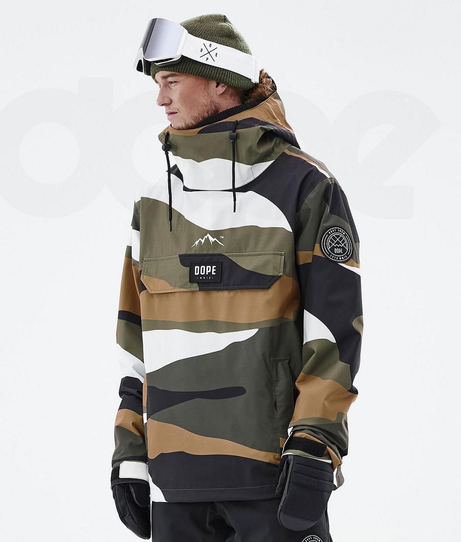Camo Men\'s Dope Blizzard Snowboard Jackets | NZ_D2351
