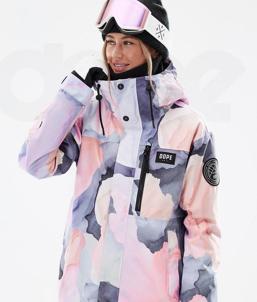 Coral Women's Dope Blizzard W Full Zip Ski Jackets | NZ_D1169