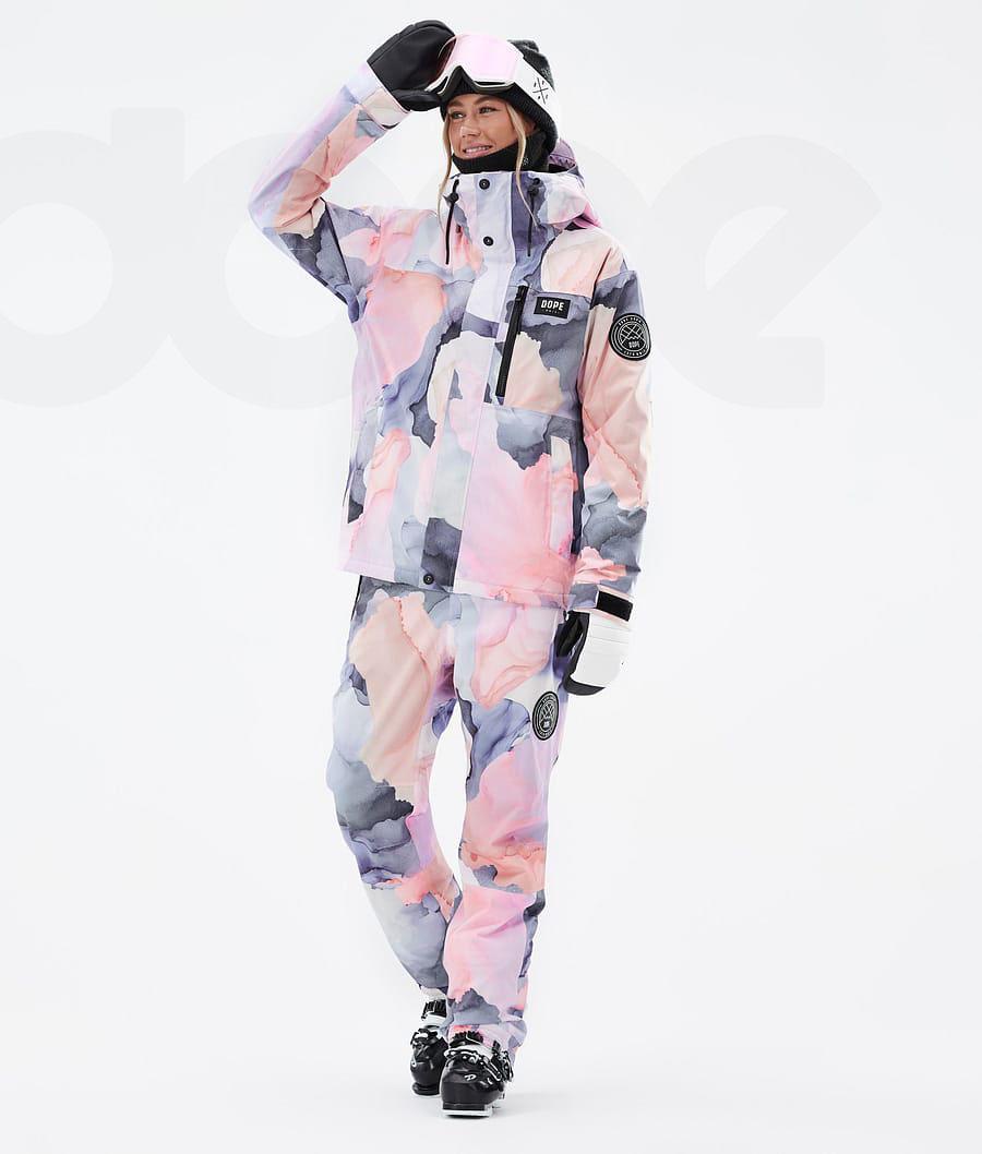 Coral Women's Dope Blizzard W Full Zip Ski Jackets | NZ_D1169