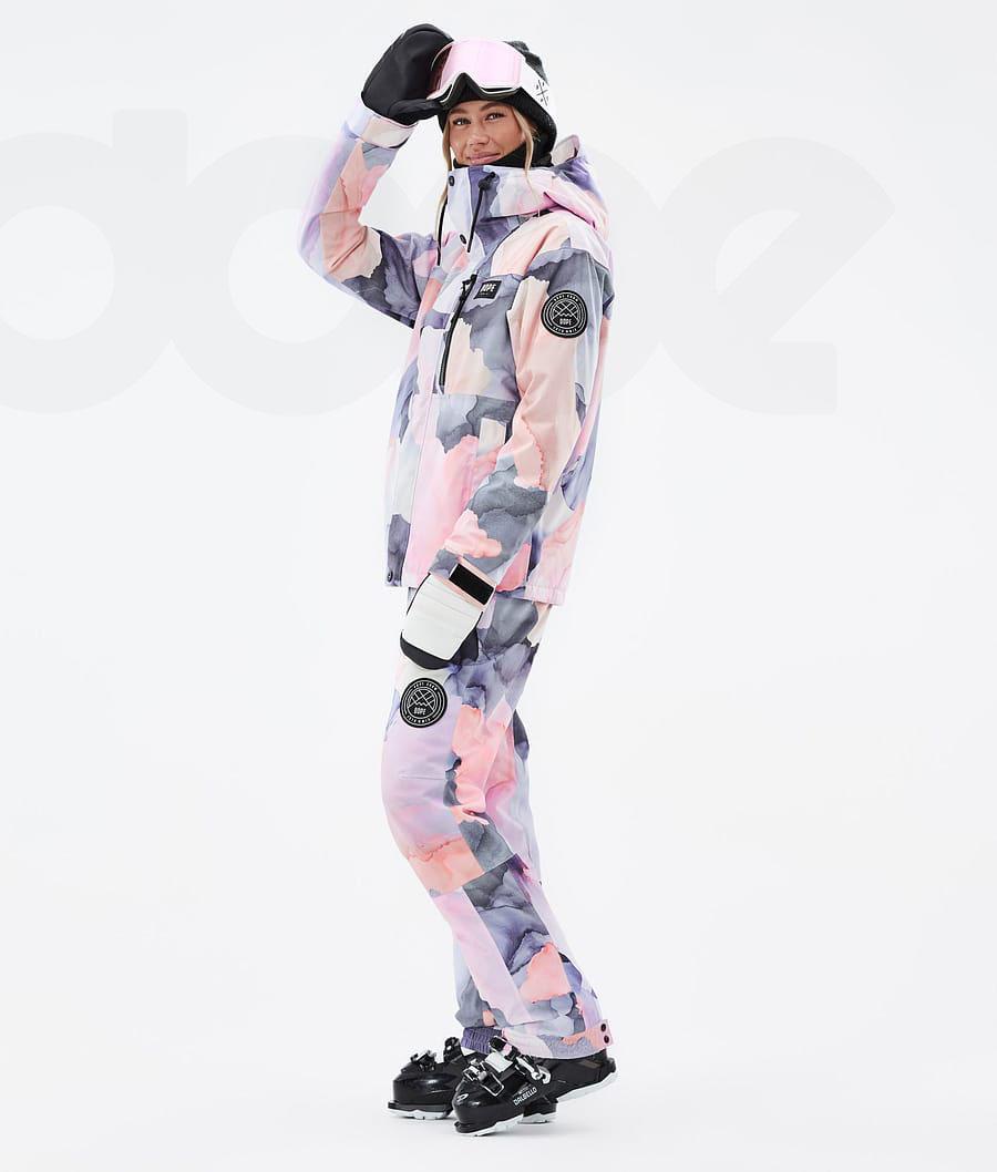 Coral Women's Dope Blizzard W Full Zip Ski Jackets | NZ_D1169
