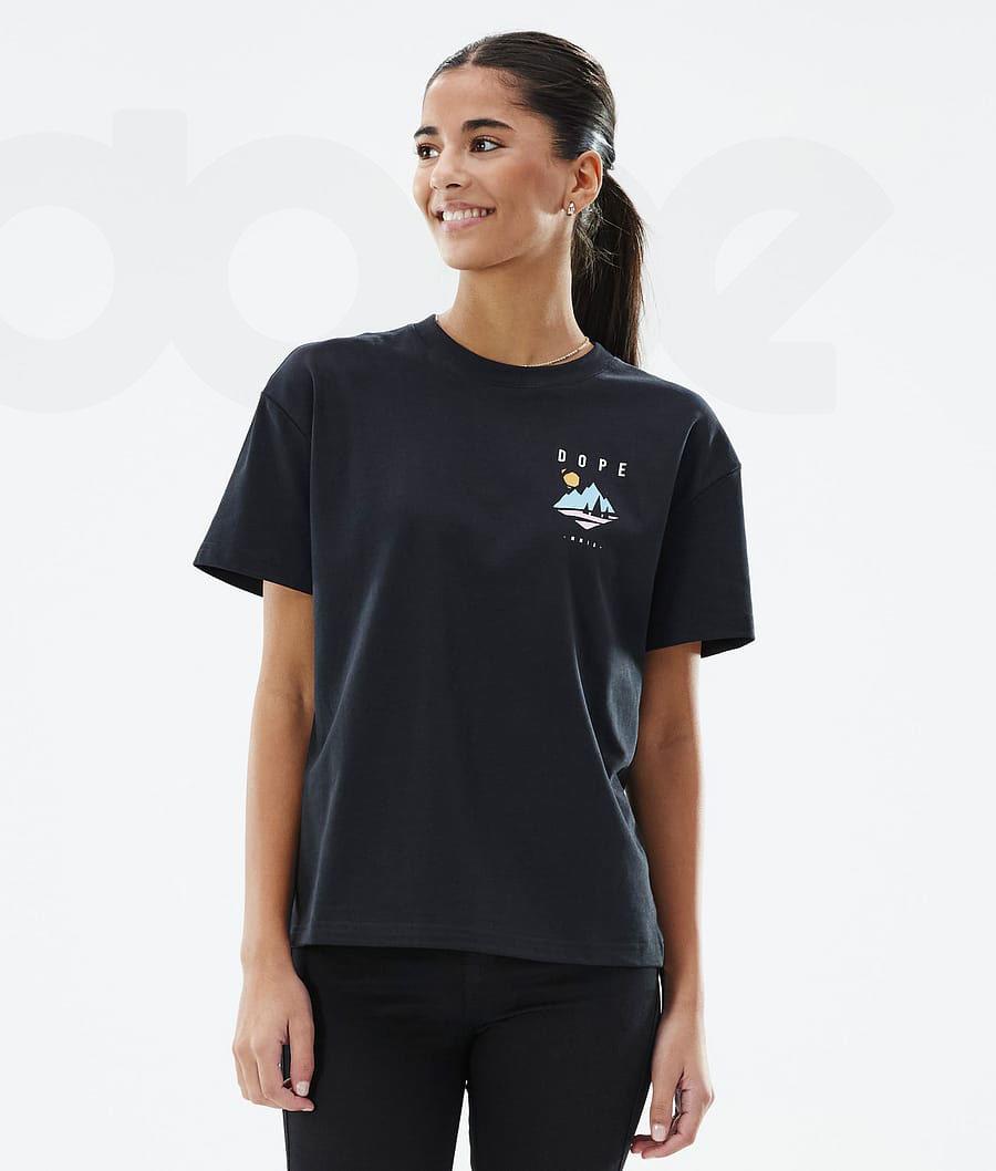 Dark Grey Women's Dope Standard W T-shirts | NZ_D1304