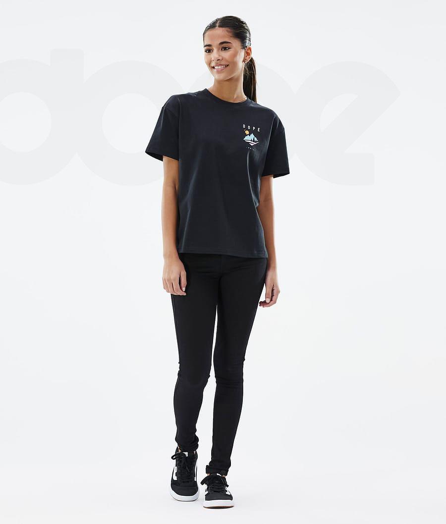 Dark Grey Women's Dope Standard W T-shirts | NZ_D1304