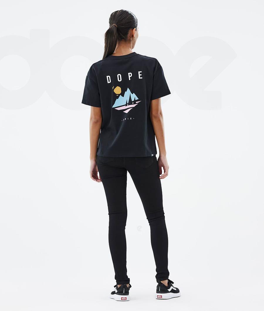 Dark Grey Women's Dope Standard W T-shirts | NZ_D1304