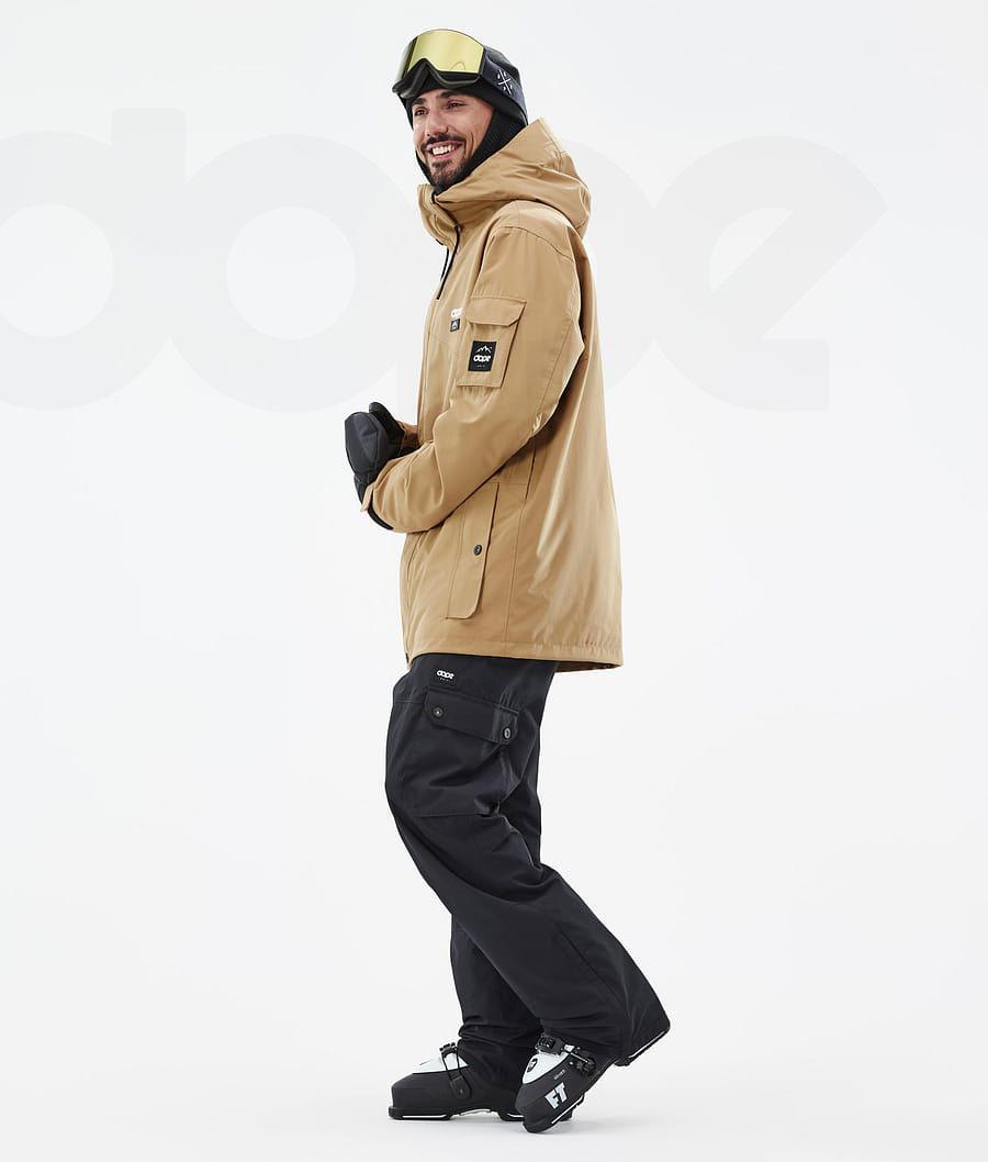 Gold Men's Dope Adept Ski Jackets | NZ_D1003